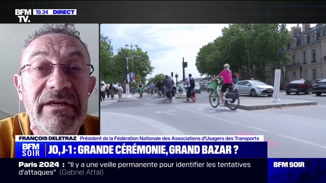 Jeux olympiques: Voir Paris vide est inadmissible , estime François Deletraz (Fédération nationale des associations d'usagers des transports)