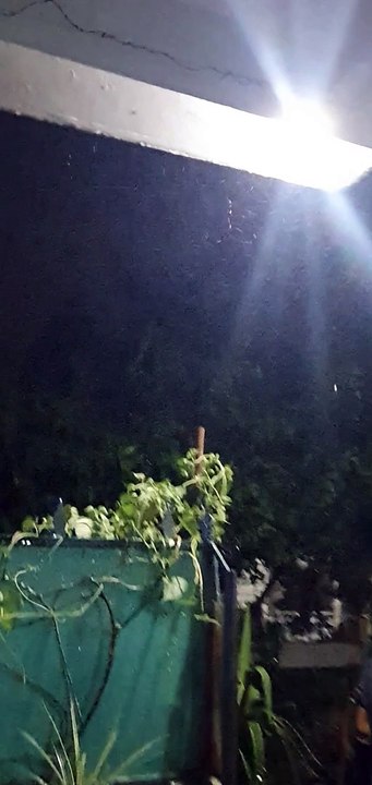 Night raining view