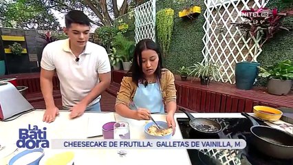 Aprenda a preparar un cheesecake de frutillas sin horno