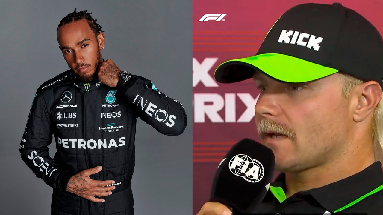 Valtteri Bottas da un "raspón" a Lewis Hamilton...