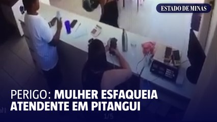 Mulher esfaqueia atendente de sorveteria em Pitangui
