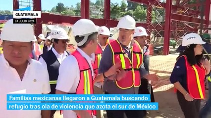 Mexicanos huyen a Guatemala por violencia