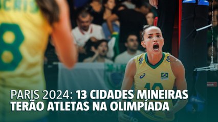 Paris 2024: atletas de 13 cidades mineiras