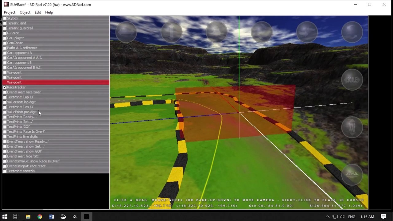 INSTALLING 3D RAD AND MAKING A GAME FROM ONE OF THE EXAMPLES
