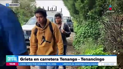Se forma grieta en la carretera Tenango-Tenancingo