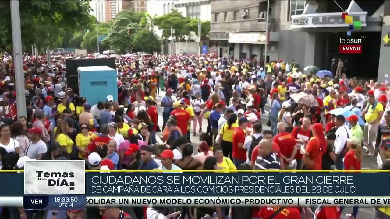 ¡De este a oeste! Venezolanos respaldan cierre de campaña del pdte. Nicolás Maduro