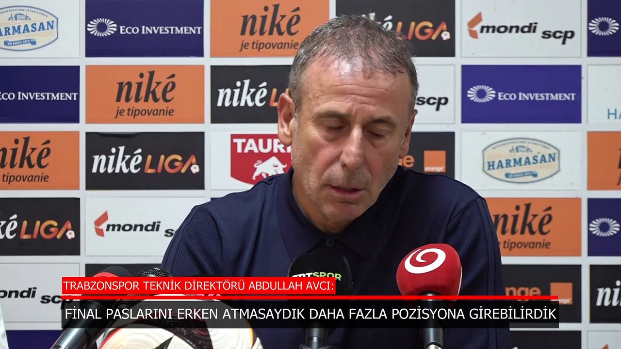 Abdullah Avcı: Daha fazla pozisyona girebilirdik