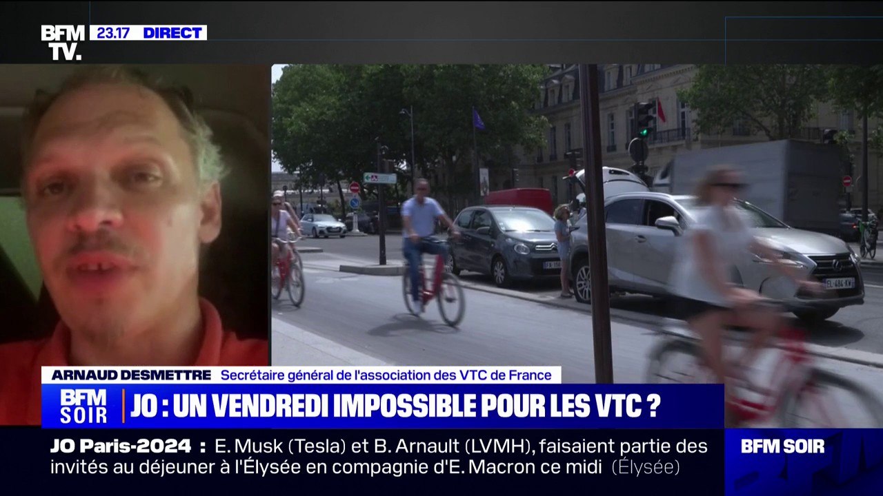 Jeux olympiques: "Les VTC sont les grands oubliés depuis plusieurs mois", estime Arnaud Desmettre (secrétaire général de l'association des VTC de France)