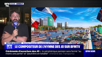 Cérémonie d'ouverture des Jeux olympiques: "Je suis très heureux de la grande excitation qu'il y a autour de tout ça", confie Victor Le Masne (directeur musical des cérémonies de Paris 2024)