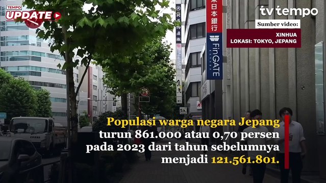 Populasi Jepang Catat Rekor Penurunan 860 Ribu Jiwa Dibanding Tahun Sebelumnya