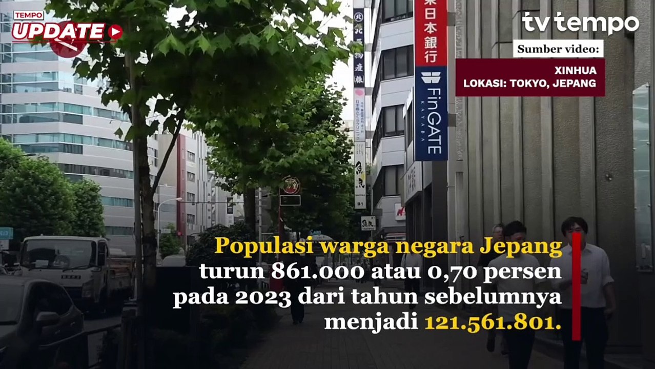 Populasi Jepang Catat Rekor Penurunan 860 Ribu Jiwa Dibanding Tahun Sebelumnya