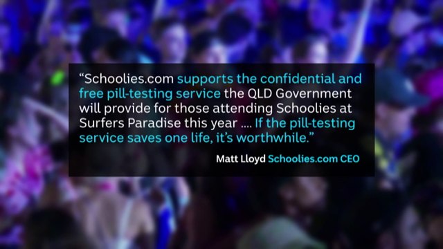 Queensland government to roll out pill testing at Gold Coast Schoolies celebrations