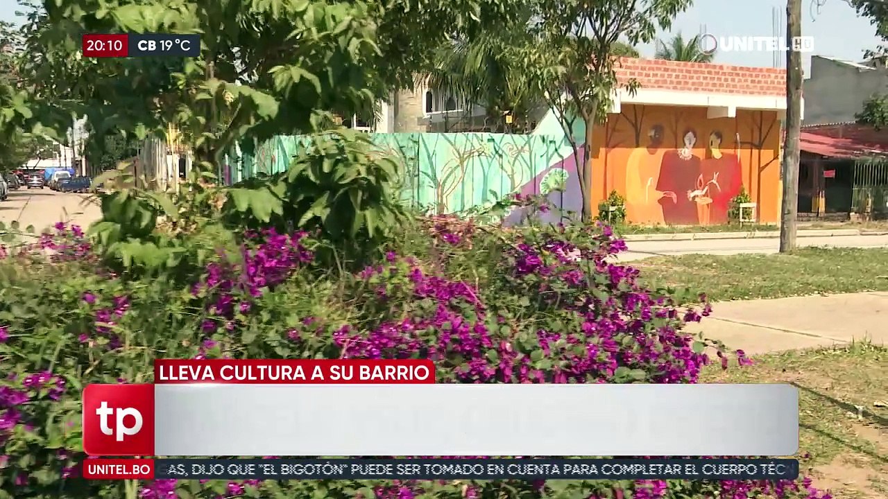 Marcelo Veliz, lleva cultura a través de libros y murales a su barrio