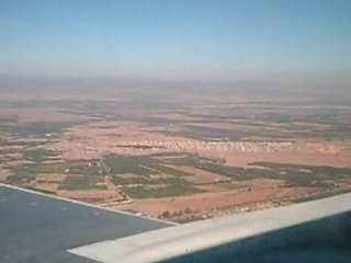 Atterissage à l'aeroport de Marrakech Menara le 09/12/07