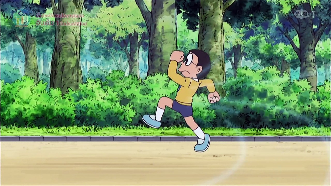 โดราเอมอน ตอนที่ 442A แข่งกีฬาด้วยแผ่นแปะขั้วเหนือใต้