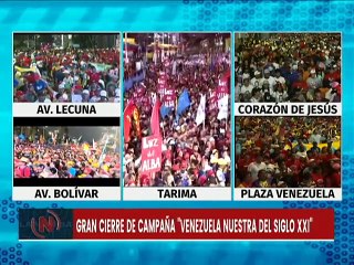 Gran cierre de campaña "Venezuela Nuestra del Siglo XXI" en Caracas