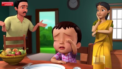 मम्मी की रोटी गोल गोल - Mummy Ki Roti Gol Gol - Hindi Rhymes for Children - Infobells #hindirhymes