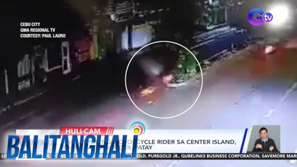 Pagsalpok ng motorcycle rider sa center island, sapul sa CCTV; rider, patay | Balitanghali