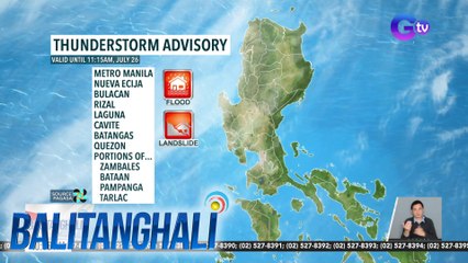 Weather update as of 10:56 a.m. (July 26, 2924) | Balitanghali