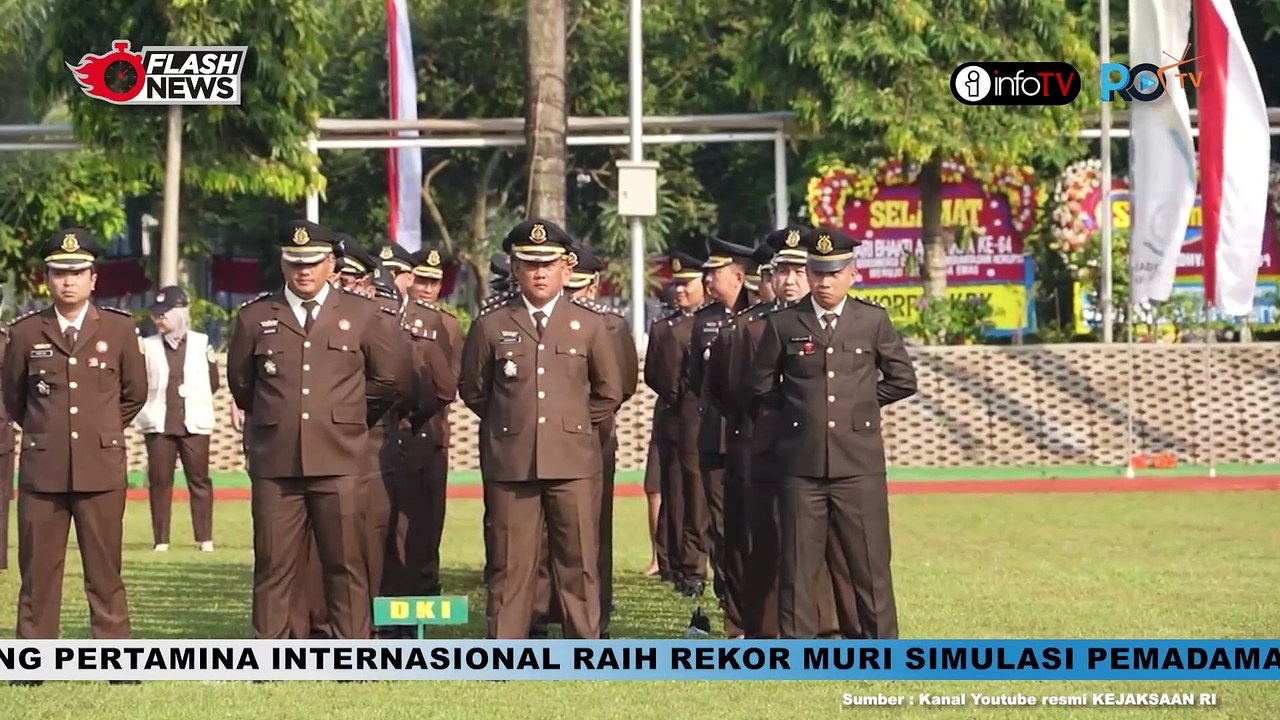JAKSA AGUNG ST BURHANUDDIN PIMPIN UPACARA HARI BHAKTI ADHYAKSA KE-64