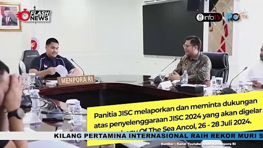 MENPORA TERIMA AUDIENSI PANITIA JAKARTA INTERNATIONAL SAILING CHAMPIONSHIP 2024