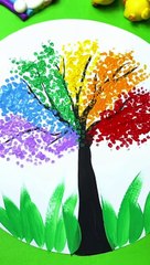 Preschool_Art_Activity__Tree_Painting_on_Paper_Plate(480P)
