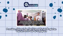 Presiden Jokowi dan Ibu Iriana Tinjau Kegiatan Vaksin PIN Polio di Jayapura