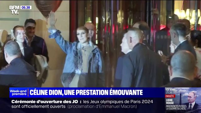 Cérémonie d'ouverture des JO: Céline Dion acclamée à son retour à l'hôtel après son émouvante prestation