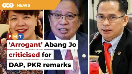 ‘Arrogant’ Abang Jo slammed for saying DAP, PKR don’t exist in S’wak