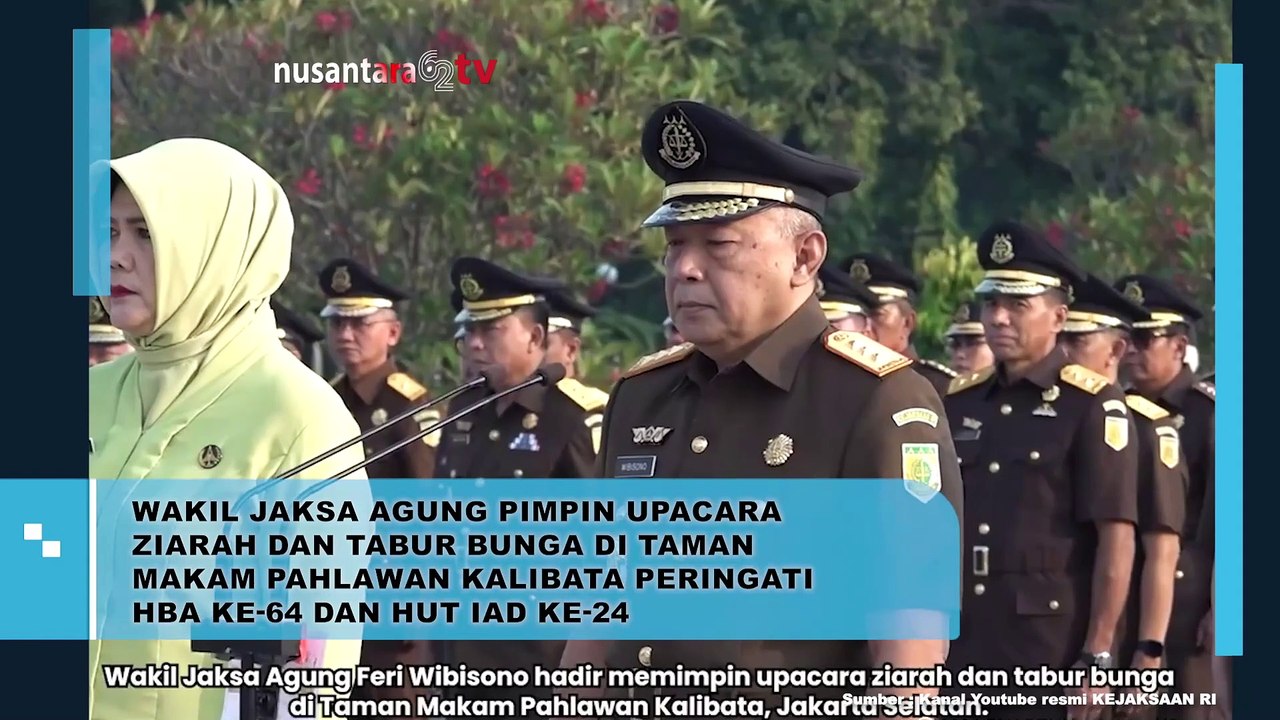 Wakil Jaksa Agung Feri Wibisono Pimpin Upacara Ziarah dan Tabur Bunga di Kalibata