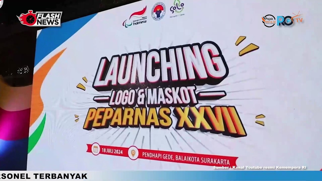 Menpora Resmi Launching Logo dan Maskot Perpanas XVII Tahun 2024 di Solo