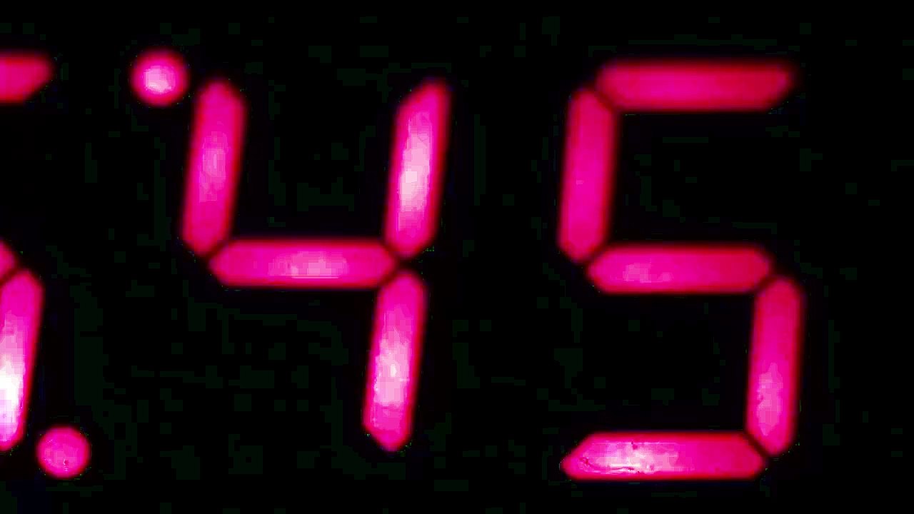 Digital Clock Chaotic Time Lapse