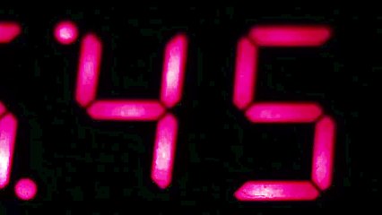 Digital Clock Chaotic Time Lapse