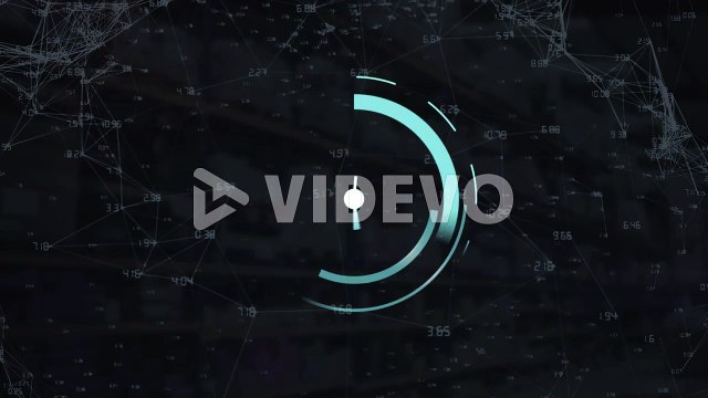 Animation of clock moving fast over network of connections