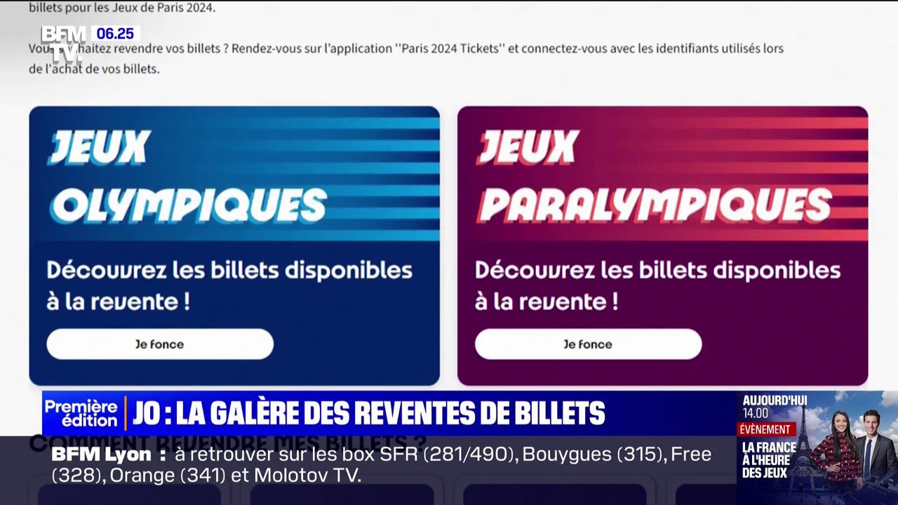 La galère des reventes de billets pour les Jeux olympiques