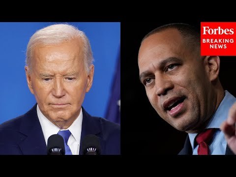 Hakeem Jeffries Asked About Democrats Who Wanted Biden To Stay In The Election