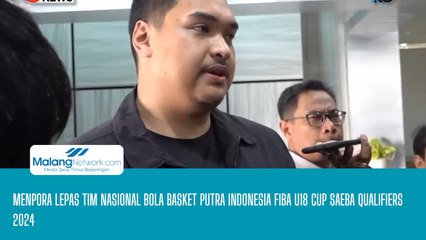 Menpora Lepas Tim Nasional Bola Basket Putra Indonesia FIBA U18 Cup Saeba Qualifiers 2024
