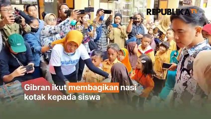 Gibran Tinjau Uji Coba Program Makan Gratis di Solo