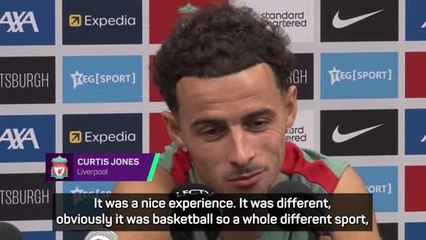 Curtis Jones learning from LeBron after meeting in London