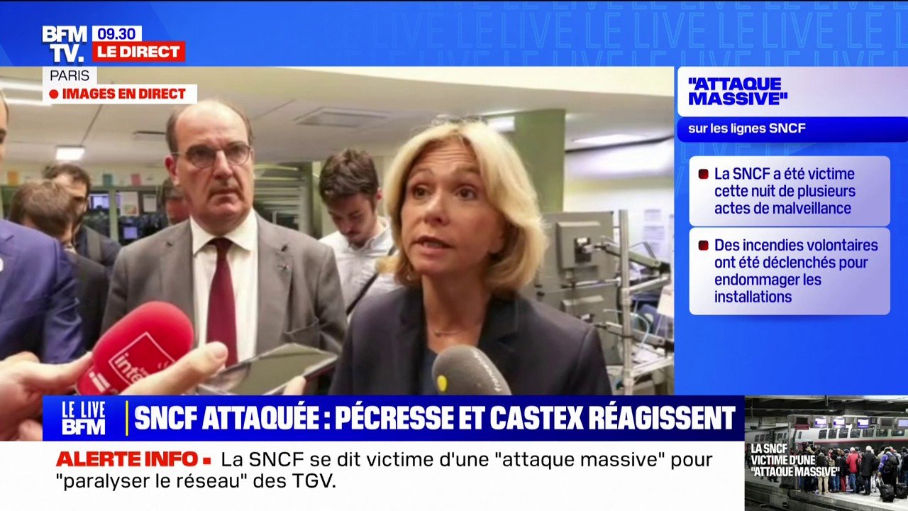 Réseaux TGV paralysés: Valérie Pécresse condamne une "attaque coordonnée"