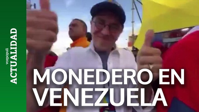 El vídeo viral de Monedero en un mitin de Maduro en Venezuela