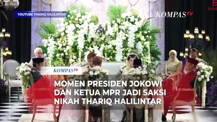 Potret Presiden Jokowi dan Ketua MPR Jadi Saksi Akad Nikah Thariq Halilintar dan Aaliyah Massaid