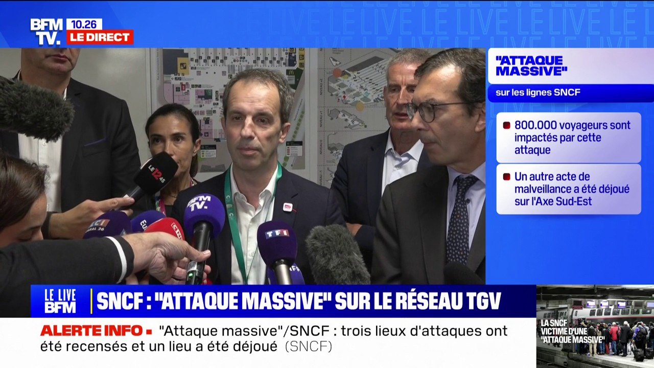 Pas de train à Montparnasse jusqu'à 13h, des retards sur les lignes Est et Nord... Le PDG de SNCF Voyageurs détaille le "plan de transport"