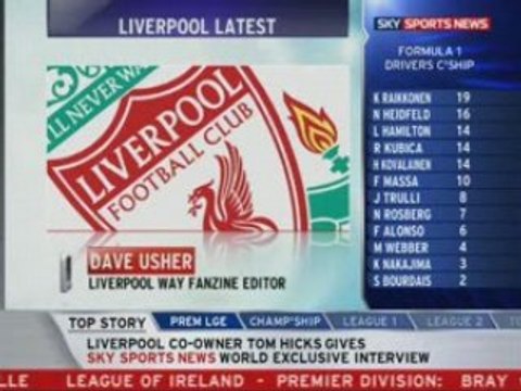 Tom Hicks feels the wrath of the mighty Dave Usher