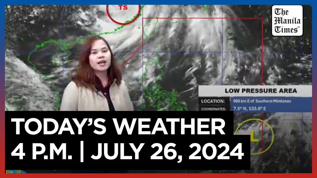 Today's Weather, 4 P.M. | July 26, 2024