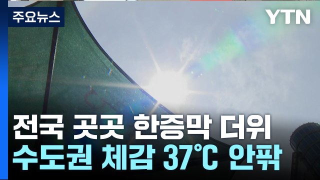 [날씨] '푹푹 찐다' 체감 37℃, 곳곳 소나기...제주도·남해안 호우 / YTN
