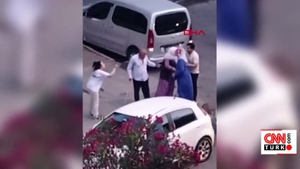 Video Haber | Komşu kavgası... Yaşlı kadına böyle yumruk attı!