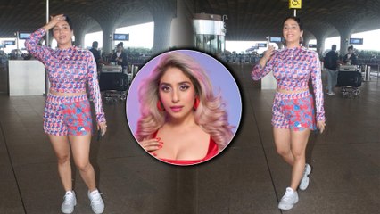 Swag Se Swagat Star Neha Bhasin's HOT Multicoloured-Mesmerising Airport Avatar!