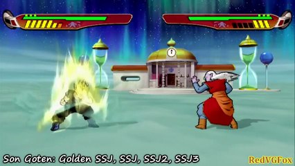 All Transformations - Dragon Ball AF; Budokai HD