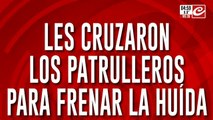 Persecución termina con impresionante choque y detenidos en Avellaneda